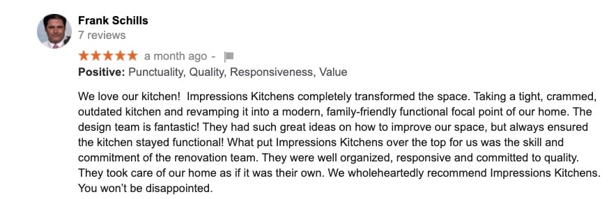 kitchen company GTA reviews